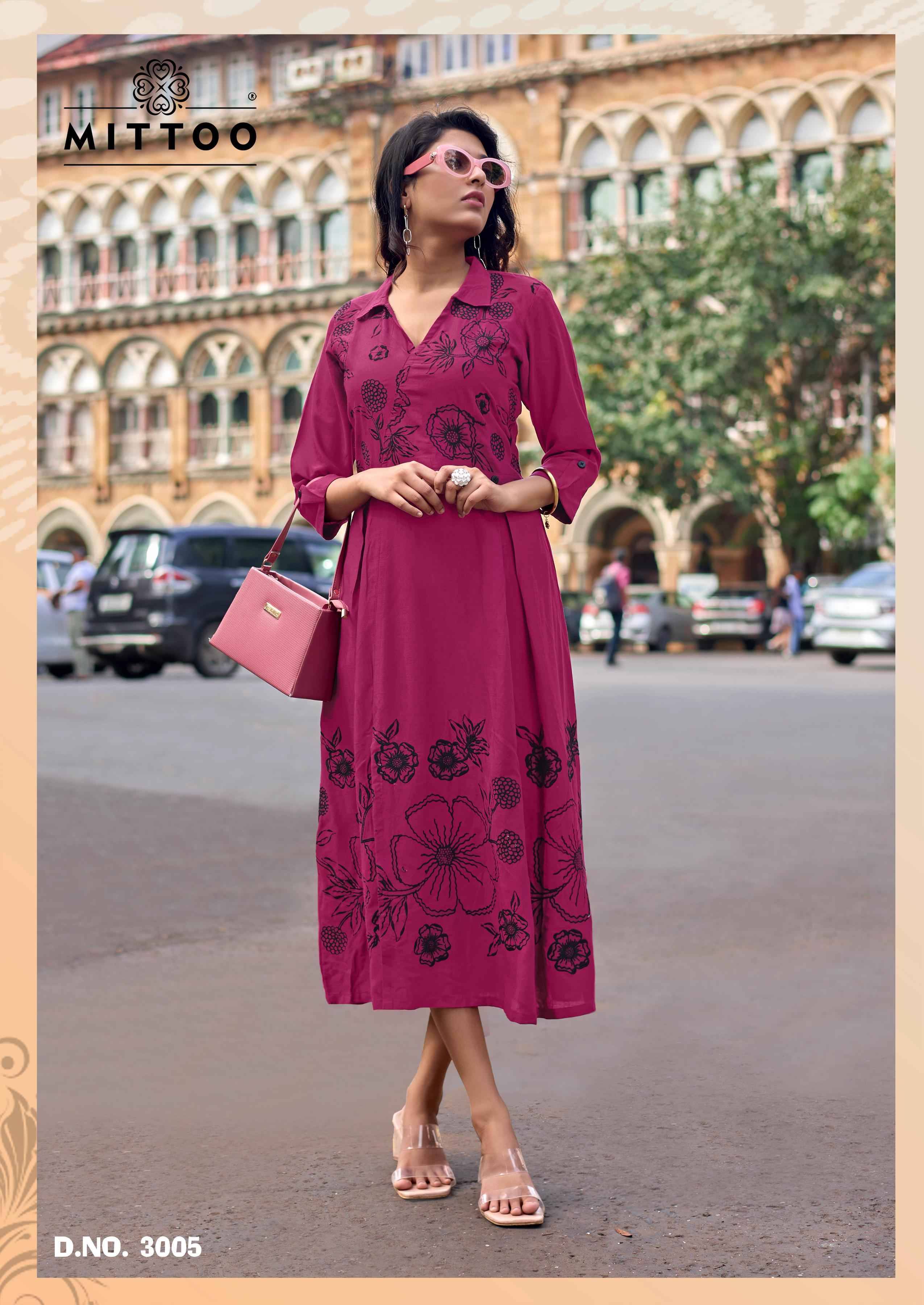Angoori By Mittoo 3001 to 3006 Designer Stylish Fancy Colorful Beautiful Party Wear & Ethnic Wear Collection Rayon Kurtis At Wholesale Price